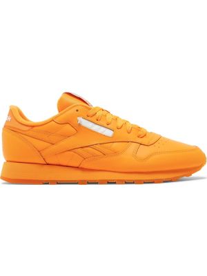 Кожаные кроссовки Reebok Classic Leather оранжевые