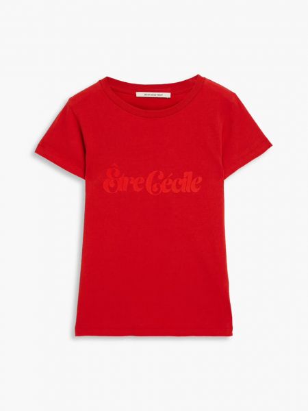 Красная футболка с принтом из джерси être Cécile