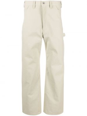 Rovné kalhoty Auralee bílé