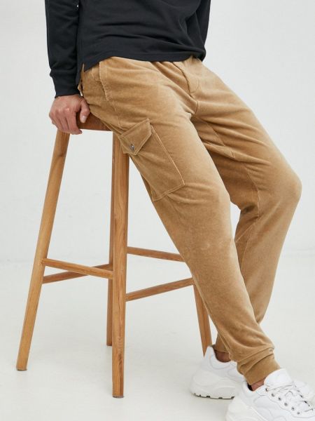 Вельветовые брюки карго Polo Ralph Lauren бежевые