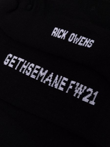 Calcetines de punto Rick Owens negro