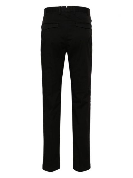 Obcisłe spodnie slim fit bawełniane Pt Torino czarne