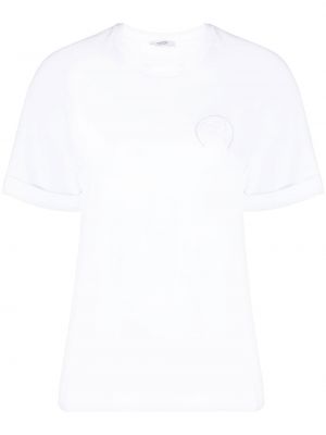 Тениска бродирана Peserico бяло