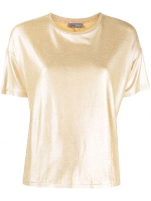 T-shirt avec manches courtes en jersey Herno doré