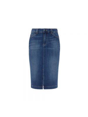 Spódnica jeansowa Emporio Armani niebieska