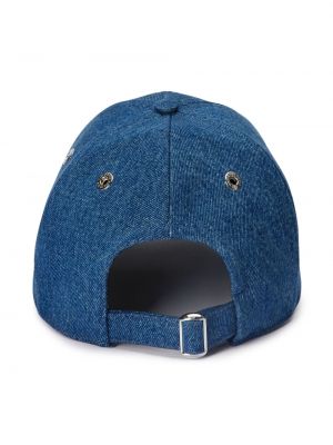 Siuvinėtas kepurė su snapeliu Ami Paris mėlyna