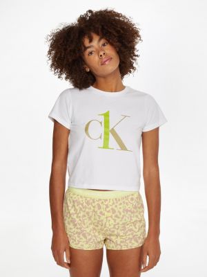 Piżama Calvin Klein Underwear biała