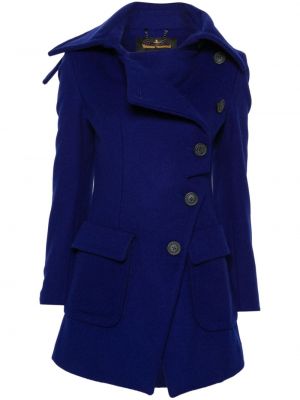Gyapjú kabát Vivienne Westwood Pre-owned kék