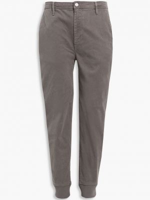 Зауженные брюки Jogger из выцветшего твила с добавлением лиоцелла FRAME серый