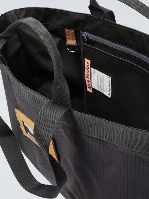 Nakupovalna torba iz najlona Acne Studios črna