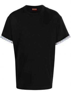 T-shirt con stampa Missoni nero