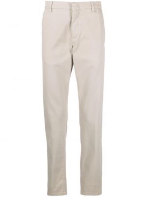 Pantalon chino taille basse en coton Eleventy beige