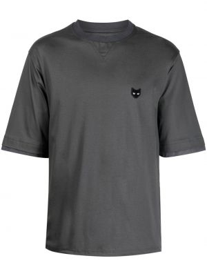 Bavlněné tričko Zzero By Songzio šedé