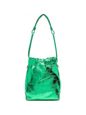 Кожени чанта By Far зелено