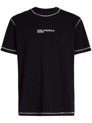 T-krekls ar izšuvumiem džersija Karl Lagerfeld Jeans