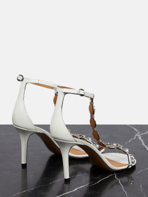 Sandały skórzane Isabel Marant białe