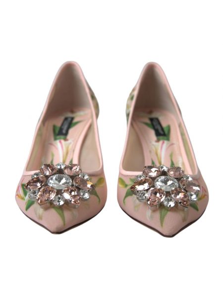 Calzado de cristal sin tacón Dolce & Gabbana rosa