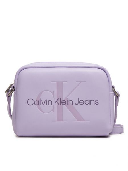 Τσάντα χιαστί Calvin Klein Jeans μωβ