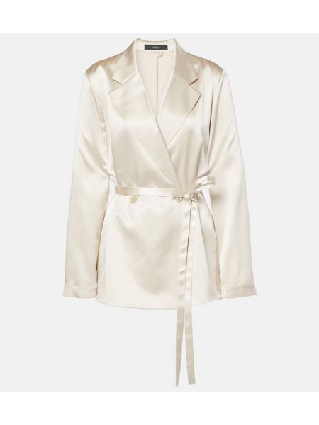 Silke satin blazer Joseph hvid