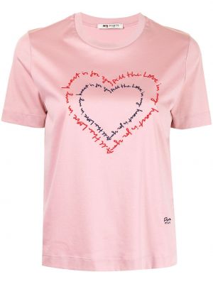 Camiseta con corazón Ports 1961 rosa