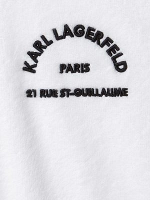 Szlafrok Karl Lagerfeld biały