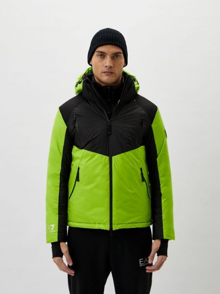 Горнолыжная куртка Ea7 зеленая