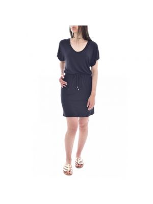 Mini vestido con escote v Emporio Armani negro