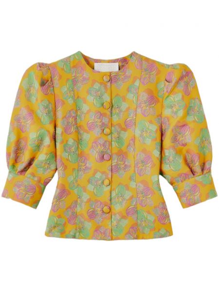 Bluză cu model floral din jacard Destree
