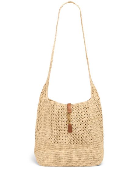 Farvet taske Saint Laurent beige