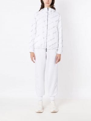 Pruhované sportovní kalhoty Armani Exchange bílé