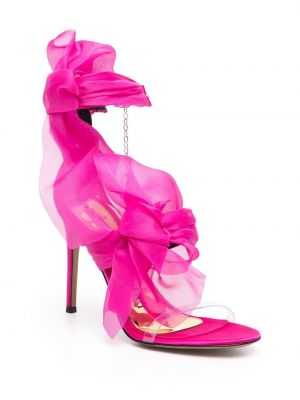 Dabīgās ādas sandales Alexandre Vauthier rozā