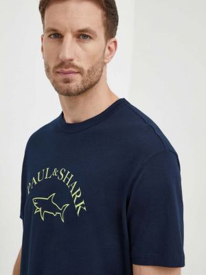 Bavlněné tričko s potiskem Paul&shark