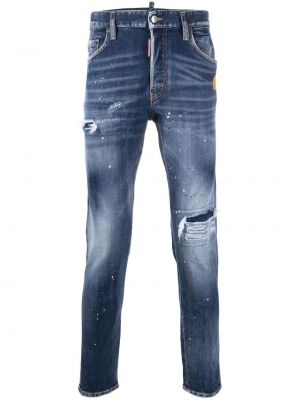 Nødlidende skinny jeans Dsquared2 blå