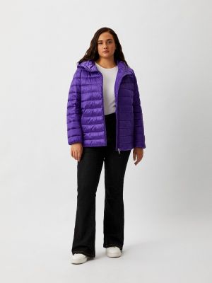 Спортивная утепленная демисезонная куртка Marina Rinaldi Sport фиолетовая