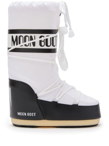 Baskılı düz çizmeler Moon Boot