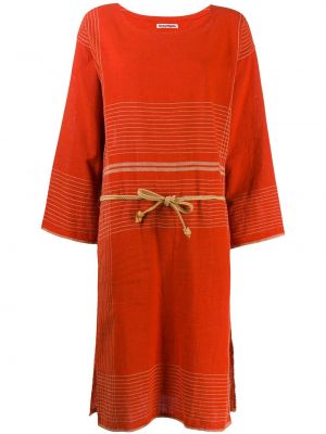 Šaty Issey Miyake Pre-owned, červená