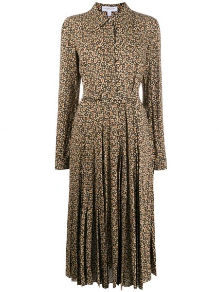 Платье миди Michael Kors Collection, коричневое