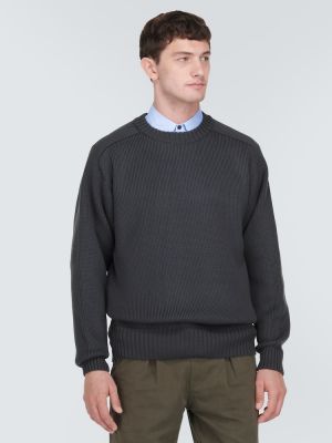 Sweter wełniany Gr10k szary