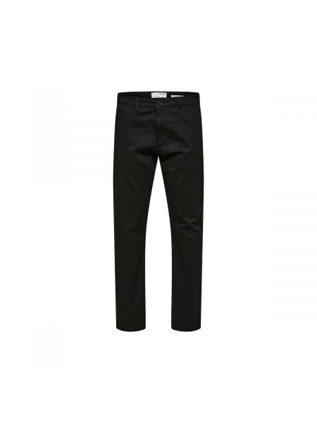 Spodnie slim fit Selected czarne