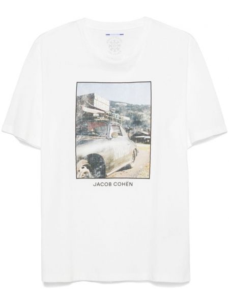 T-shirt Jacob Cohën hvid