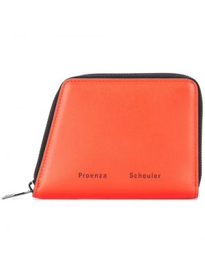 Pomarańczowy portfel na zamek Proenza Schouler