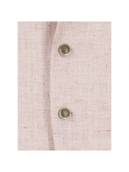 Chaqueta de lino de algodón Tagliatore rosa