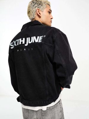 Джинсовая куртка Sixth June черная