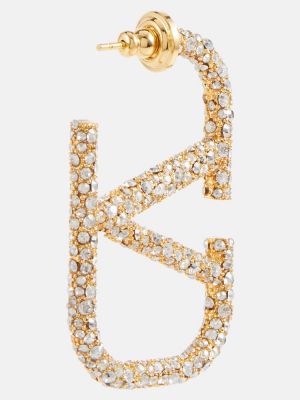 Kolczyki z kryształkami Valentino złote