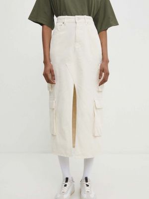 Džínová sukně Answear Lab bílé