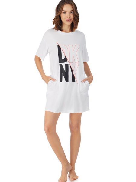 Koszula nocna Dkny Loungewear biała