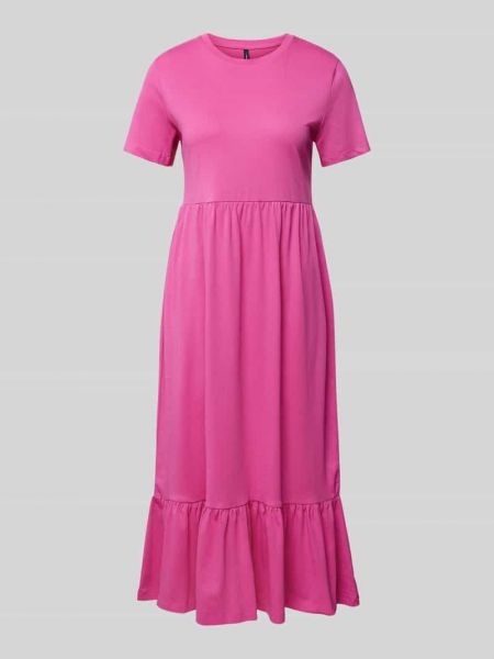 Sukienka midi w jednolitym kolorze Only