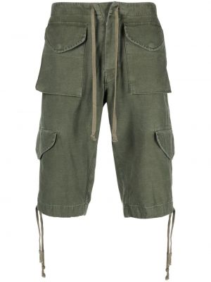 Bombažne cargo kratke hlače Greg Lauren zelena