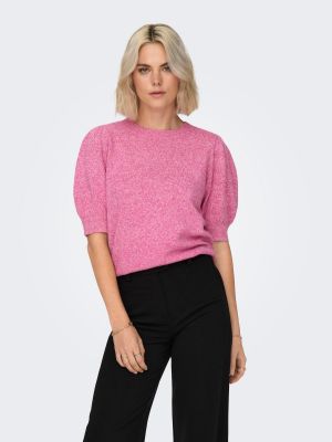 Μελανζέ πουλόβερ Only ροζ