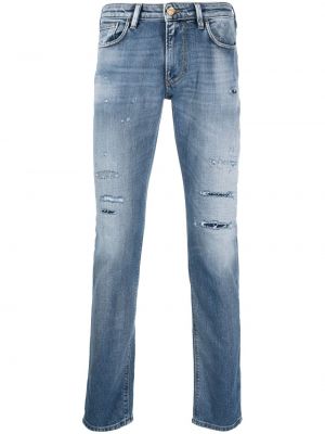 Roztrhané džínsy s rovným strihom Emporio Armani